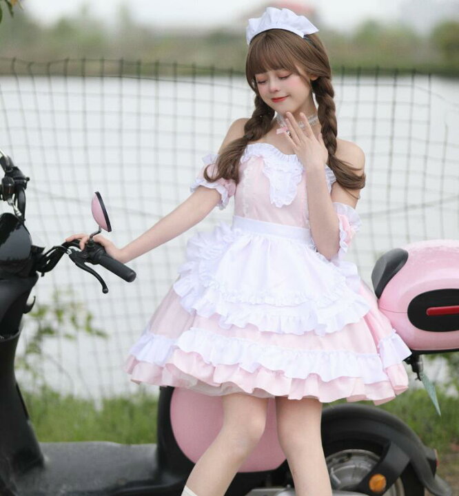 楽天市場】メイド服 コスチューム セクシージャンパースカート メイド 