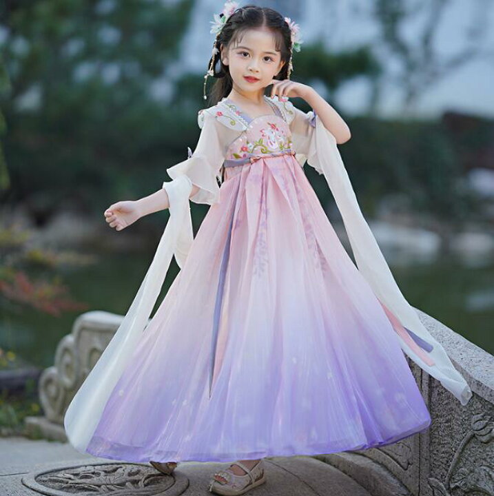 楽天市場】子供 中華ワンピース 漢服ドレス チャイナ ワンピース  