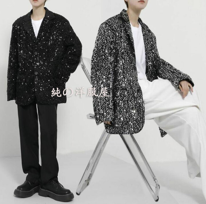 楽天市場】スパンコール ジャケット ステージ衣装 メンズ スーツ  