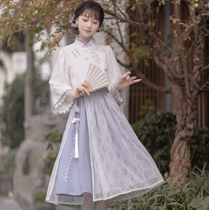楽天市場】中華衣装 改良中華ドレス 七分袖チャイナ服＋ミドル丈 