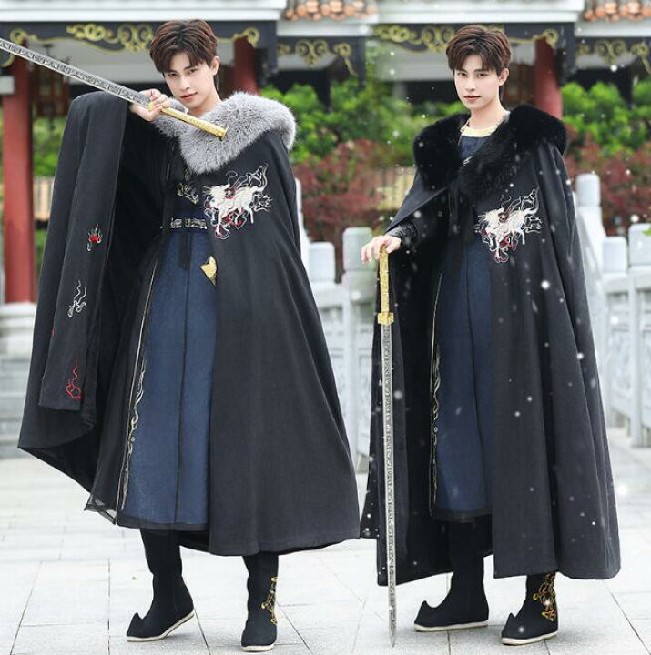 楽天市場】マント チャイナ服 メンズ 中華 コート ロング丈 オーバー 