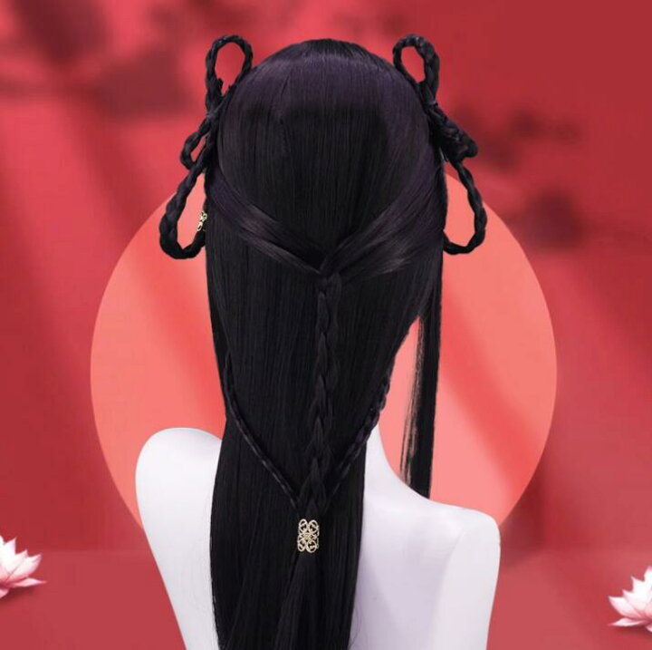 楽天市場】ロング80CM 中華風 コスプレかつら 黒 レディース 大人 中華 