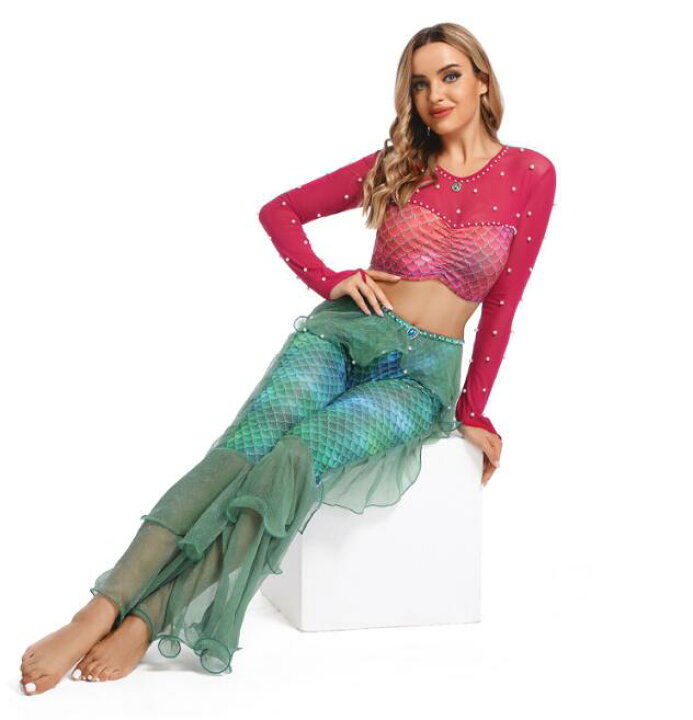 楽天市場】ベリーダンス衣装 ボトムス 人魚姫 コスチューム レディース 