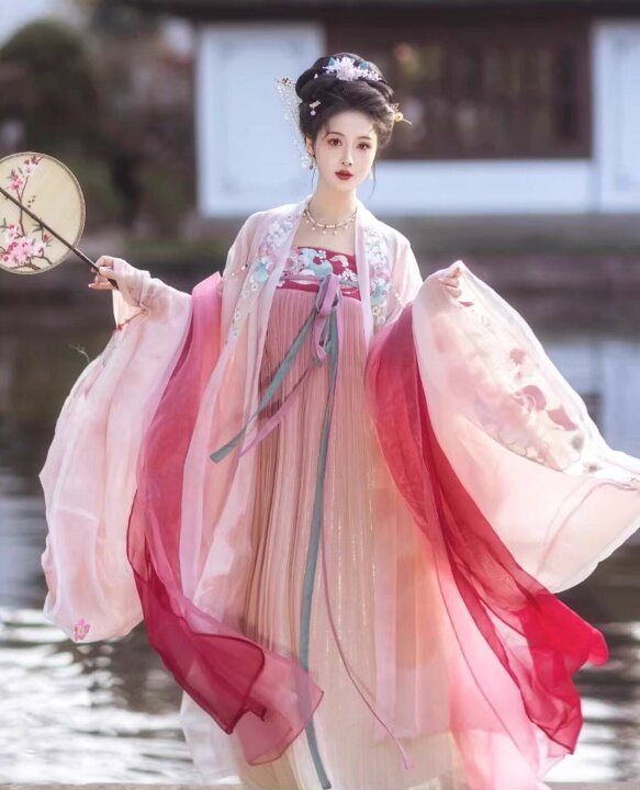 楽天市場】中華コスプレ衣装 振袖羽織2枚重ね ストール付き 豪華4点 