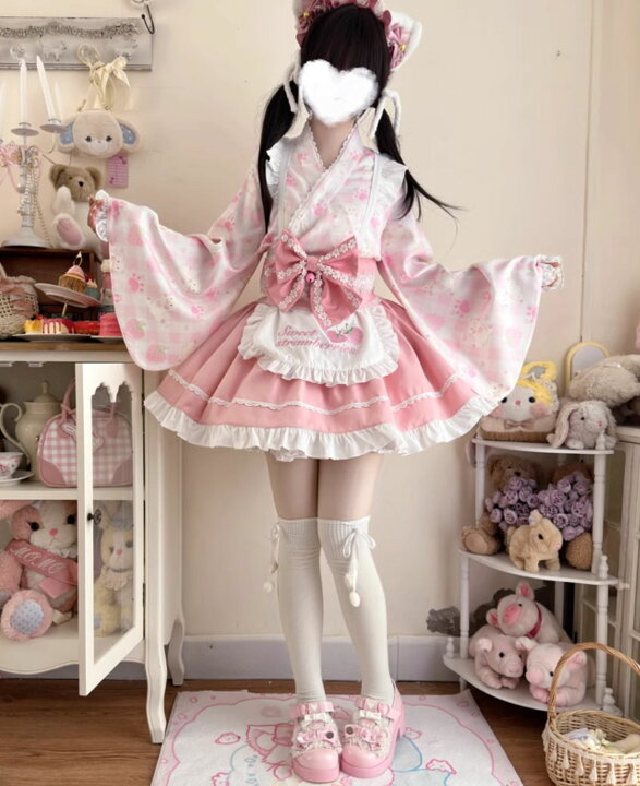 楽天市場】和風 メイド服 着物 和物 コスプレ衣装 レディース 大人 