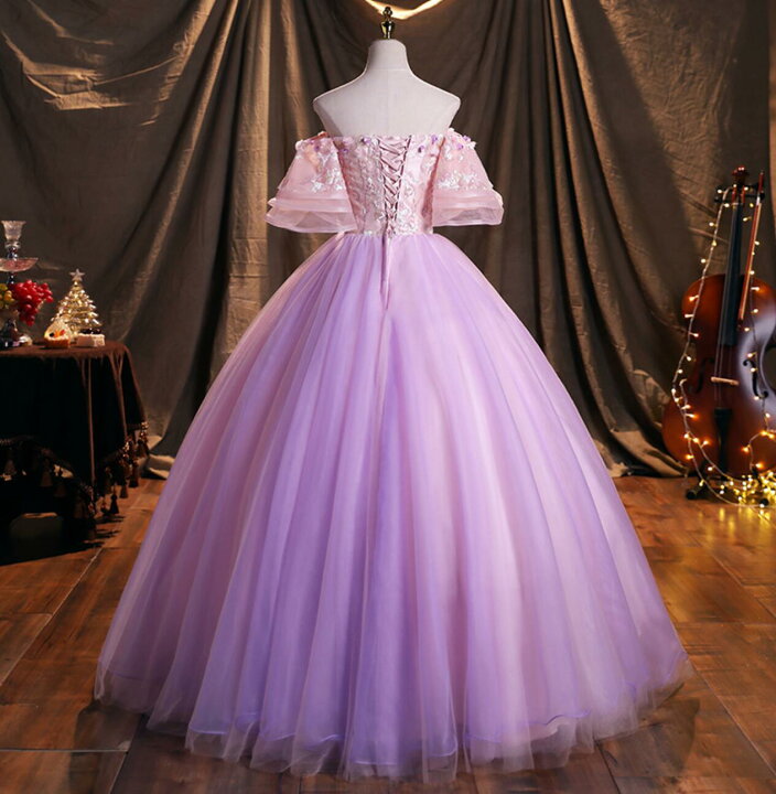 楽天市場】パーティー ドレス ロング丈 マキシ丈 カラードレス オフ  