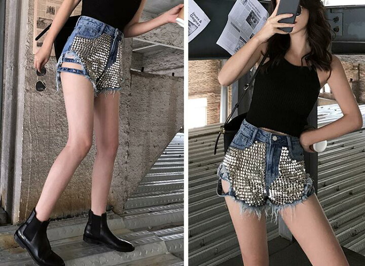 楽天市場】マイクロミニ デニム パンツ 夏服 レディース 個性 おしゃれ 