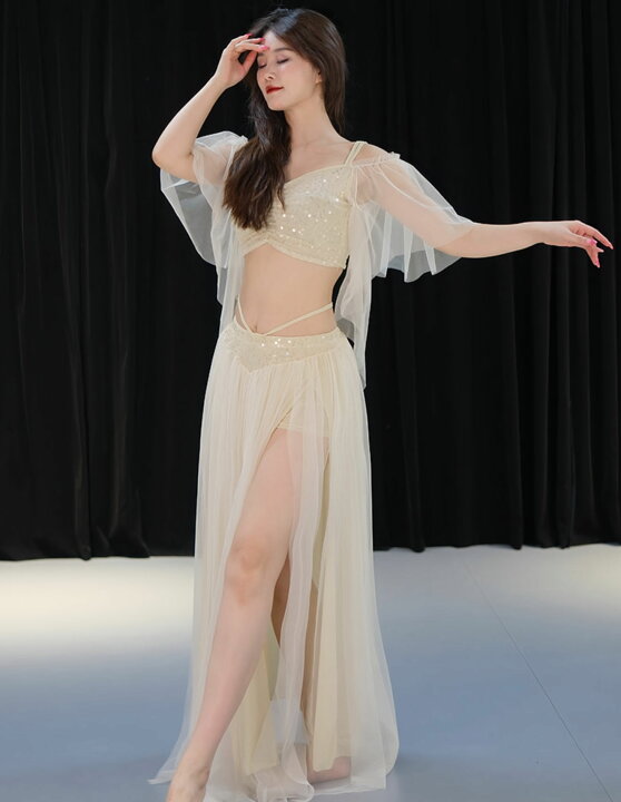 楽天市場】ベリーダンス 衣装セット チュール スパンコール お姫様 