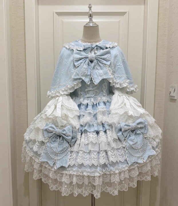 楽天市場】ジャンパースカート ロリータ ドレス ミドル丈 膝丈 フリル  