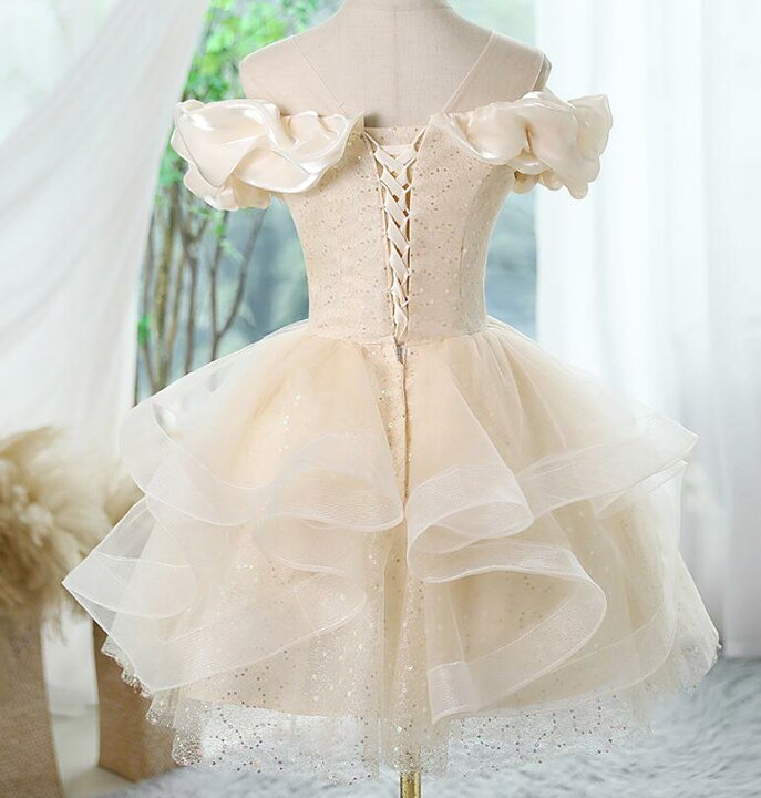 楽天市場】ミニドレス 膝丈 パーティー ドレス カラー ドレス ベージュ  