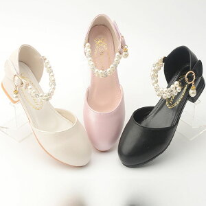 子供靴 キッズ 女の子 くつ 合皮 子供 ジュニア シューズ 春夏秋向け ストラップ かわいい お姫様 靴 パーティー 結婚式 入学式 発表会 演奏会 靴 黒 白 ピンク 小さいサイズ 大きいサイズ 17.5