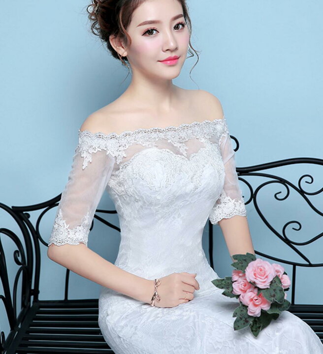 楽天市場】ロングウエディングドレス マーメイドドレス 美ライン  