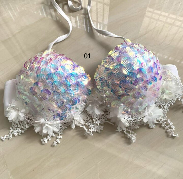 楽天市場】人魚姫 ビキニ 2点セット レディース セパレート 水着 貝殻 