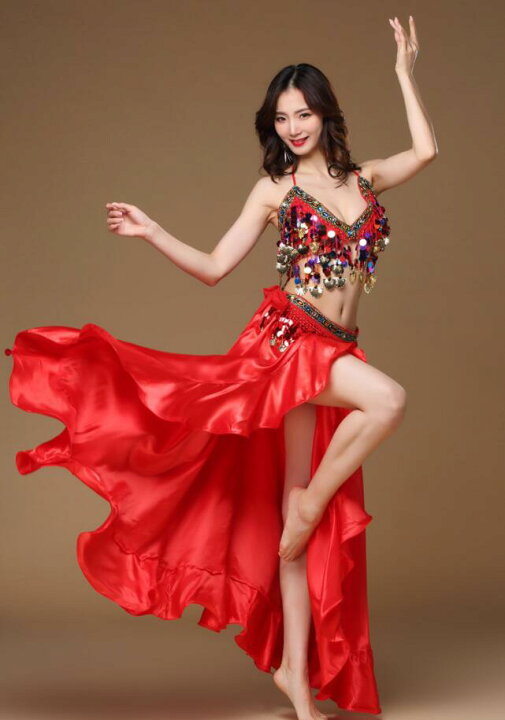 楽天市場】ベリーダンス 衣装 3点セット 大人 Belly dance ラテン 社交 