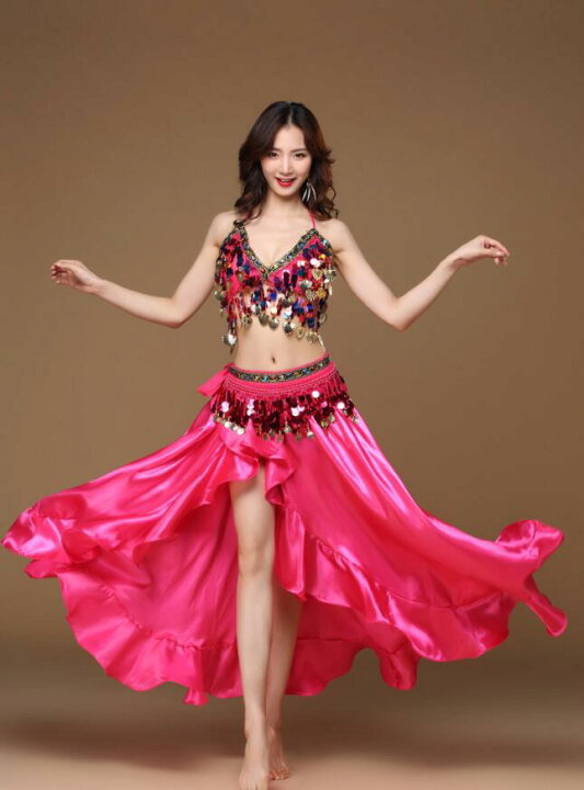 楽天市場】ベリーダンス 衣装 3点セット 大人 Belly dance ラテン 社交 