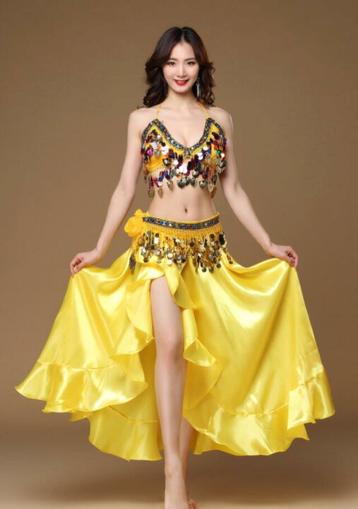 楽天市場】ベリーダンス 衣装 3点セット 大人 Belly dance ラテン 社交