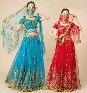 ベリーダンス衣装 アラビアン 衣装 ジャスミン風 ベリーダンス 練習着 レッスン着 レディース 大人 アラジン 全身コスチュム プリンセス お姫様 コスプレ衣装 ハロウィン イベント 仮装 変