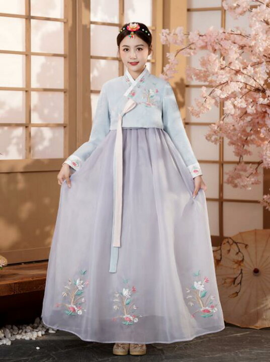 楽天市場】チマチョゴリ 韓服 ドレス レディース 韓国民族衣装 長袖  