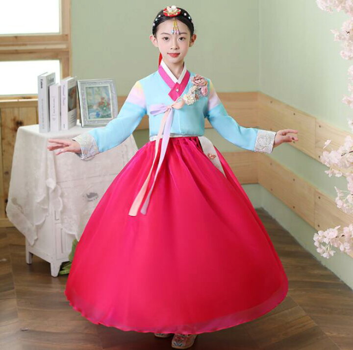 楽天市場】子供ドレス チマチョゴリ キッズ 韓服ドレス 女の子 長袖 