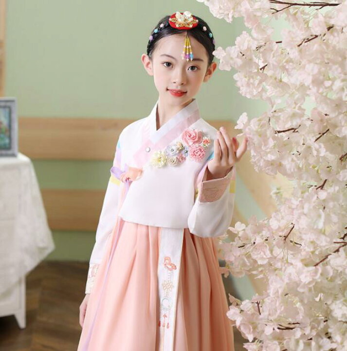 楽天市場】子供ドレス チマチョゴリ キッズ 韓服ドレス 女の子 長袖 