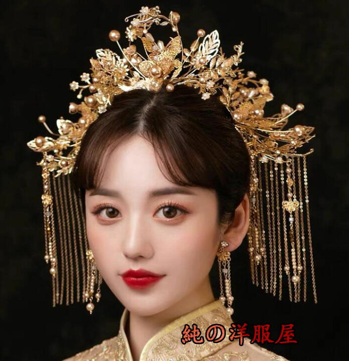 楽天市場】中華髪飾り セット チャイナ風ヘアアクセサリー かわいい 