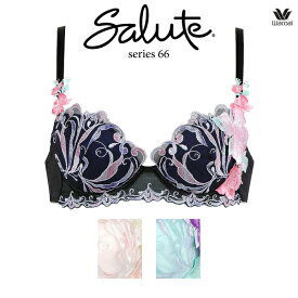 50%OFF ワコール サルート 66G ブラジャー BTJ466 3/4カップワイヤー (P-upタイプ) DEFカップ