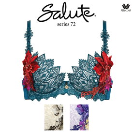 50%OFF ワコール サルート 72G ブラジャー BTJ472 3/4カップワイヤー (P-upタイプ) GHIカップ