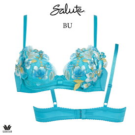 50%OFF ワコール サルート 71G ブラジャー BTJ771 3/4カップワイヤー (リボンブラ) DEFカップ