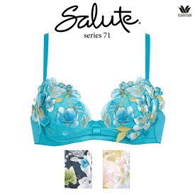 50%OFF ワコール サルート 71G ブラジャー BTJ771 3/4カップワイヤー (リボンブラ) DEFカップ
