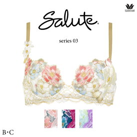 30%OFF ワコール サルート 03G ブラジャー BTJ403 3/4カップワイヤー (P-upタイプ) B・Cカップ