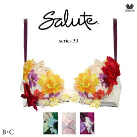 ワコール サルート 30G ブラジャー BTJ430 3/4カップワイヤー (P-upタイプ) B・Cカップ