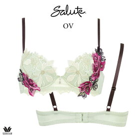 40%OFF ワコール サルート 96G ブラジャー BTJ496 3/4カップワイヤー (P-upタイプ) DEFカップ