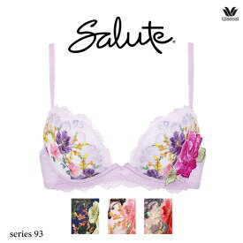 40%OFF ワコール サルート 93G ブラジャー BTJ793 3/4カップワイヤー (フロントエックスプラスブラ) C・D・E・F・Gカップ