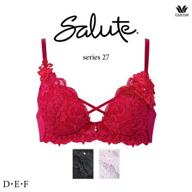 ワコール サルート 27G ブラジャー BTJ427 3/4カップワイヤー (VIVA LINEブラ) D・E・Fカップ