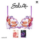 38%OFF ワコール サルート 81G ブラジャー BTJ481 3/4カップワイヤー (P-upタイプ) DEFカップ