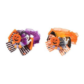 ハロウィン 犬 猫 シュシュ ハロウィーン きゃんナナ スターボーダーハロウィンシュシュ SS-Lサイズ　HNR-3401 アクセ シュシュ オレンジ パープル 数量限定