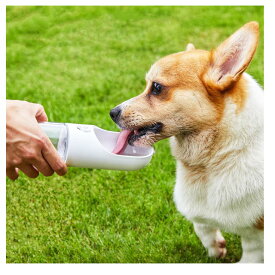 ダッドウェイ 犬 お散歩 給水 ボトル ダッドウェイ ワンタッチ・ウォーターボトル 300ml ピンク ブルー ホワイト【お得なクーポン配布中】
