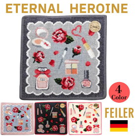 フェイラー ハンカチ 正規品 エターナルヒロイン 【FEILER】 ETERNAL HEROINE 【シルバーグレー / グレー】、 【ペールブルー/ ピンク】、 【ブラック / ピンク】、 【ペールアプリコット / ピンク】、 25cm × 25cm かわいい おしゃれ 大人 可愛い プレゼント ギフト 贈り物