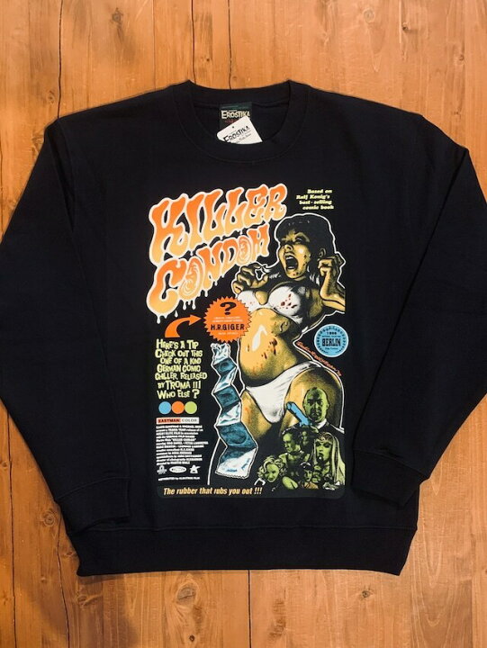 楽天市場】【EROSTIKA】エロスティカ “Killer Condom” CREWNECK SWEAT 