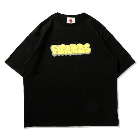 【PUNK DRUNKERS】パンクドランカーズ/プクッとロゴBIG.TEE (BLACK)　メンズTシャツ