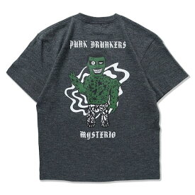 【PUNK DRUNKERS】パンクドランカーズ ［PDSxMysterio］プリミドランカーTEE （H.BLACK)