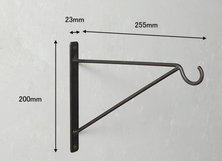 楽天市場】【インダストリアル ハンギング フック アイアン ブラケット  