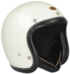 純国産 日本製 【DIN MARKET ディンマーケット】 【SHM】 HAND STITCH Lot-110 ホースハイド 馬革製 革巻き レザートリム 手縫い ハンドステッチ ジェットヘルメット SG規格取得 「Lサイズ 59cm〜60cm」 [