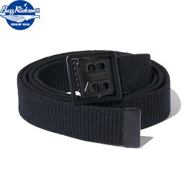 No.BR02767 BUZZ RICKSON'S バズリクソンズWILLIAM GIBSON COLLECTIONBLACK BELT, WEB, WAIST, EM M-1937