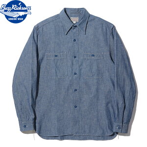 No.BR25995 BUZZ RICKSON'S �o�Y���N�\���YBLUE CHAMBRAY WORK SHIRT