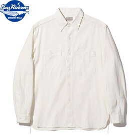 No.BR25996 BUZZ RICKSON'S バズリクソンズWHITE CHAMBRAY WORK SHIRT