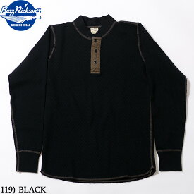 No.BR68130 BUZZ RICKSON'S バズリクソンズL/S THERMAL HENLEY NECK T-SHIRT