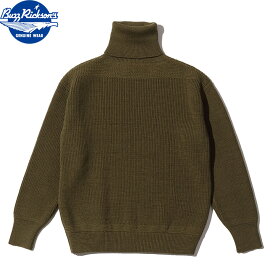 No.BR90258 BUZZ RICKSON'S バズリクソンズSWEATERS, WOOL, TURTLE NECK, O.D.“BUZZ RICKSON KNITTING MILLS”