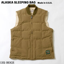 No.AS15005 ALASKA SLEEPING BAG アラスカ・スリーピングバッグGOOSE DOWN“VIKING”VEST