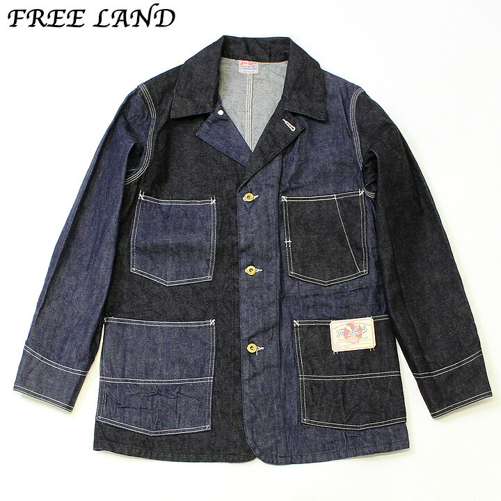 楽天市場】No.FL14797 FREE LAND フリーランド12oz. BLUE DENIM WORK 